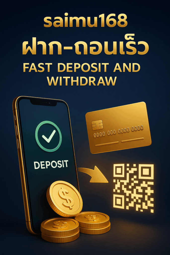 saimu168 ฝาก–ถอนเร็ว ออโต้ 30 วินาที รองรับธนาคารไทย TrueMoney Wallet และชำระผ่าน QR บนมือถือ