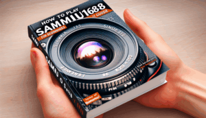 A detailed prompt for creating a realistic book cover on "How to Play Saimu168 for Beginners (2025 Guide)".