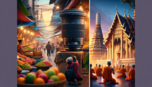 Two detailed prompts for creating photorealistic Thai-themed images, ideal for online platform covers.